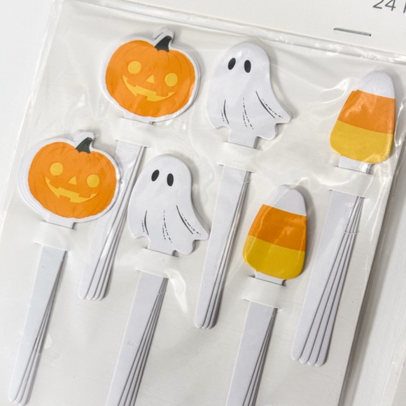 🎃🧁 2 Packs Stir Halloween Treat Toppers 48-Piece Total Party Cupcakes Dessert - Picture 2 of 5